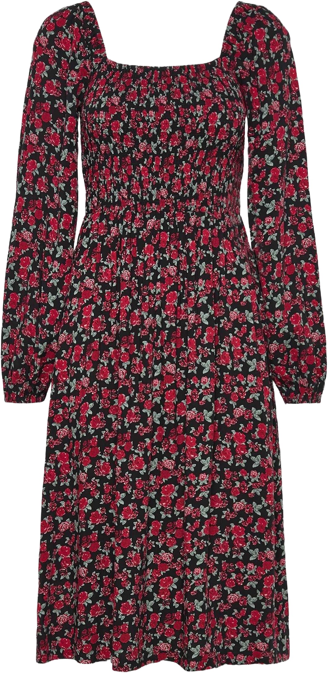 Rwelif LS Smock Knee Dress