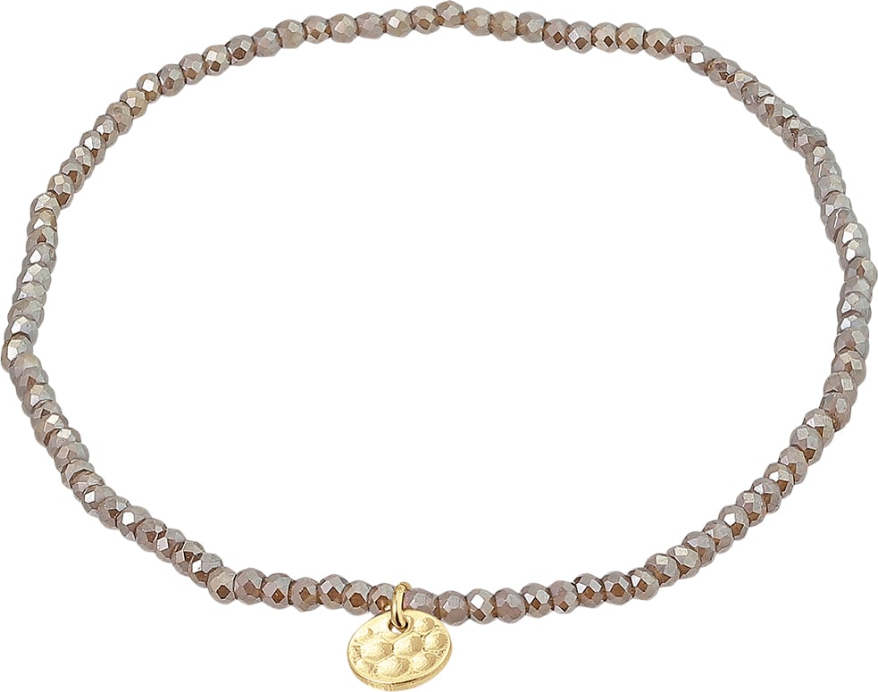 Indie Bracelet Grey, Goldplated