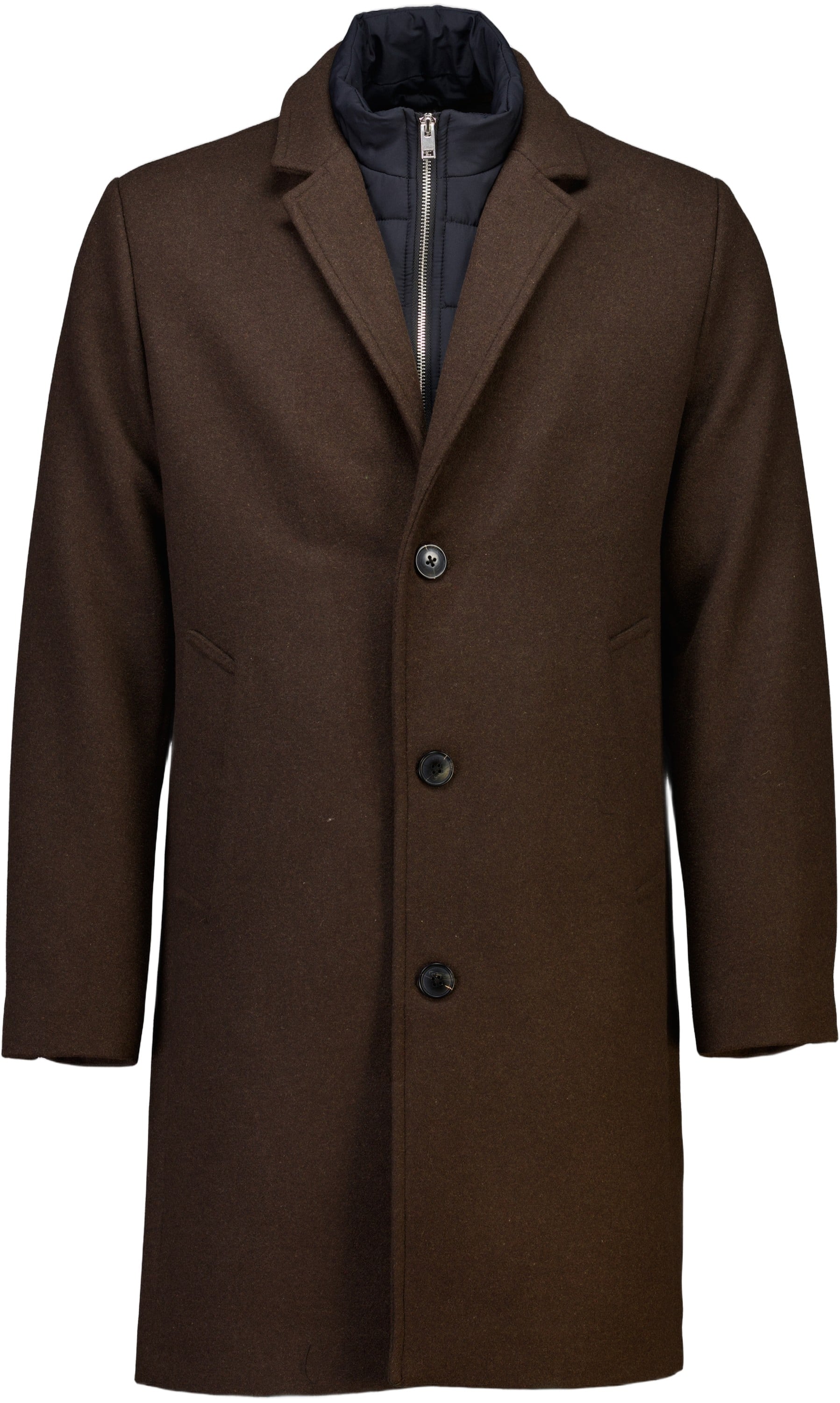 Detachable Collar Lapel Coat