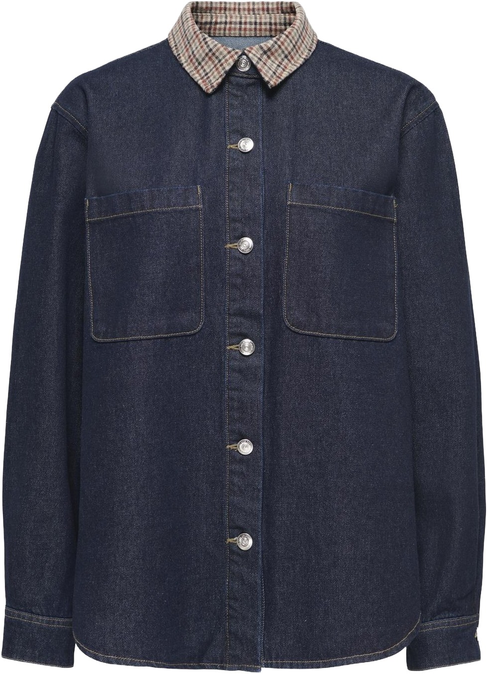 Onlvera LS Check DNM Shirt Siji
