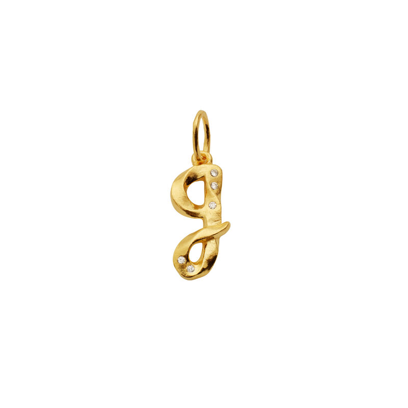Alphabet Pendant Gold