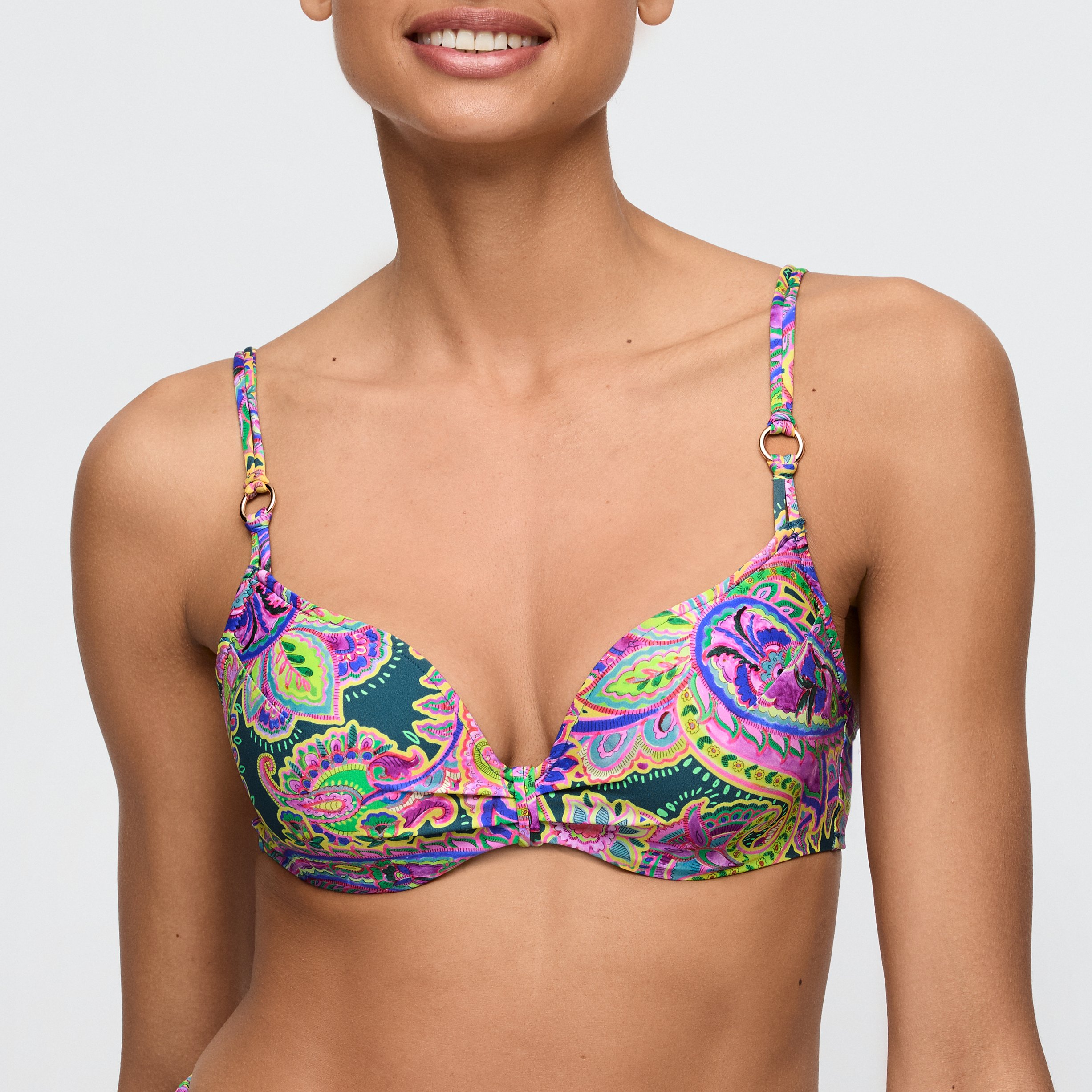Jolise Hjerteformet Bikinitop med Vattering