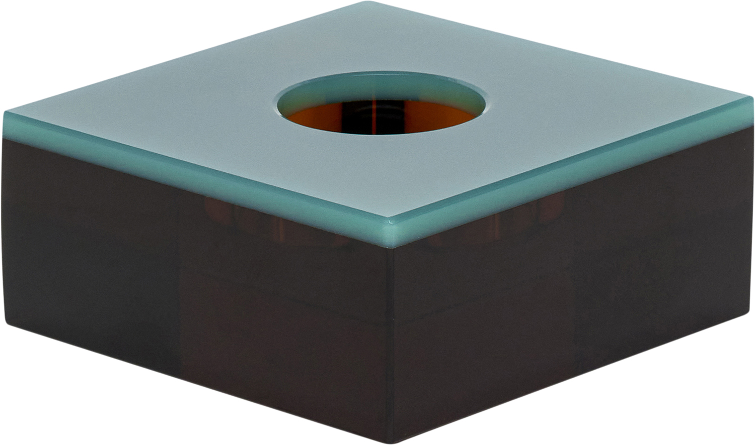 Flux Tealight Holder Green/brown