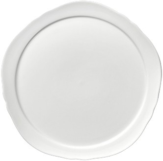 Presentation Plate White Silhouette