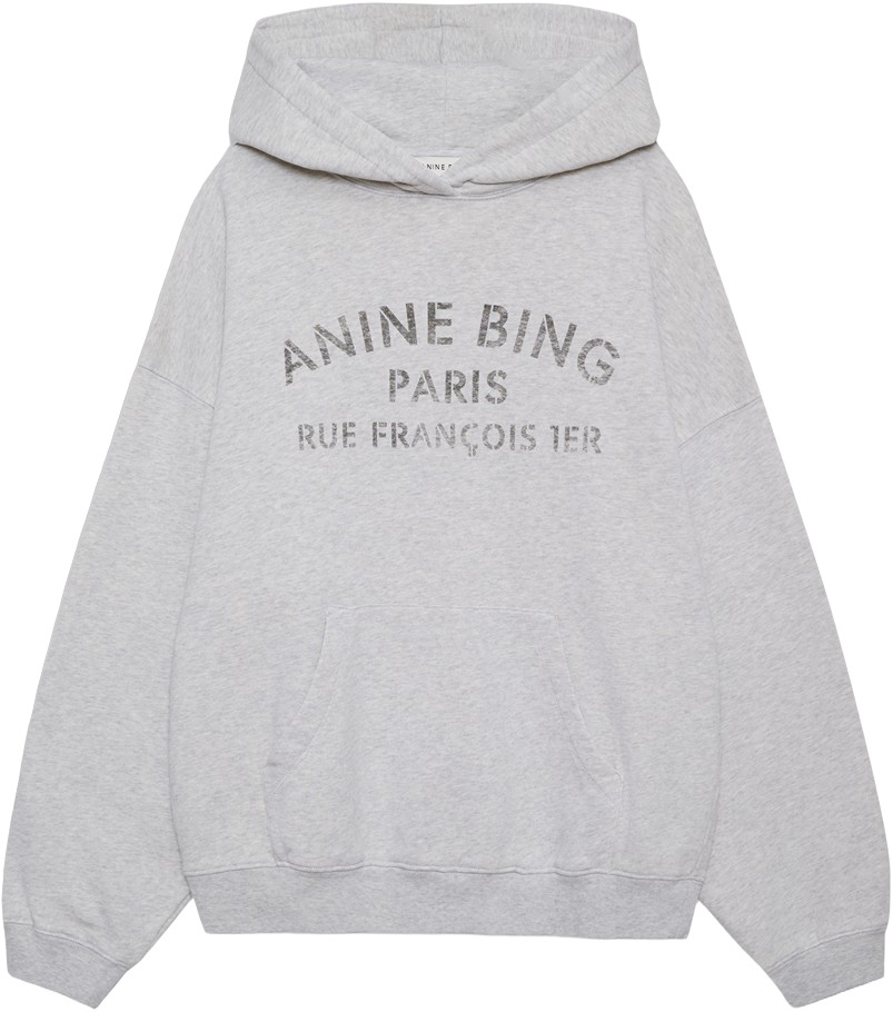 Harvey Sweatshirt Paris Stencil Heather Grey
