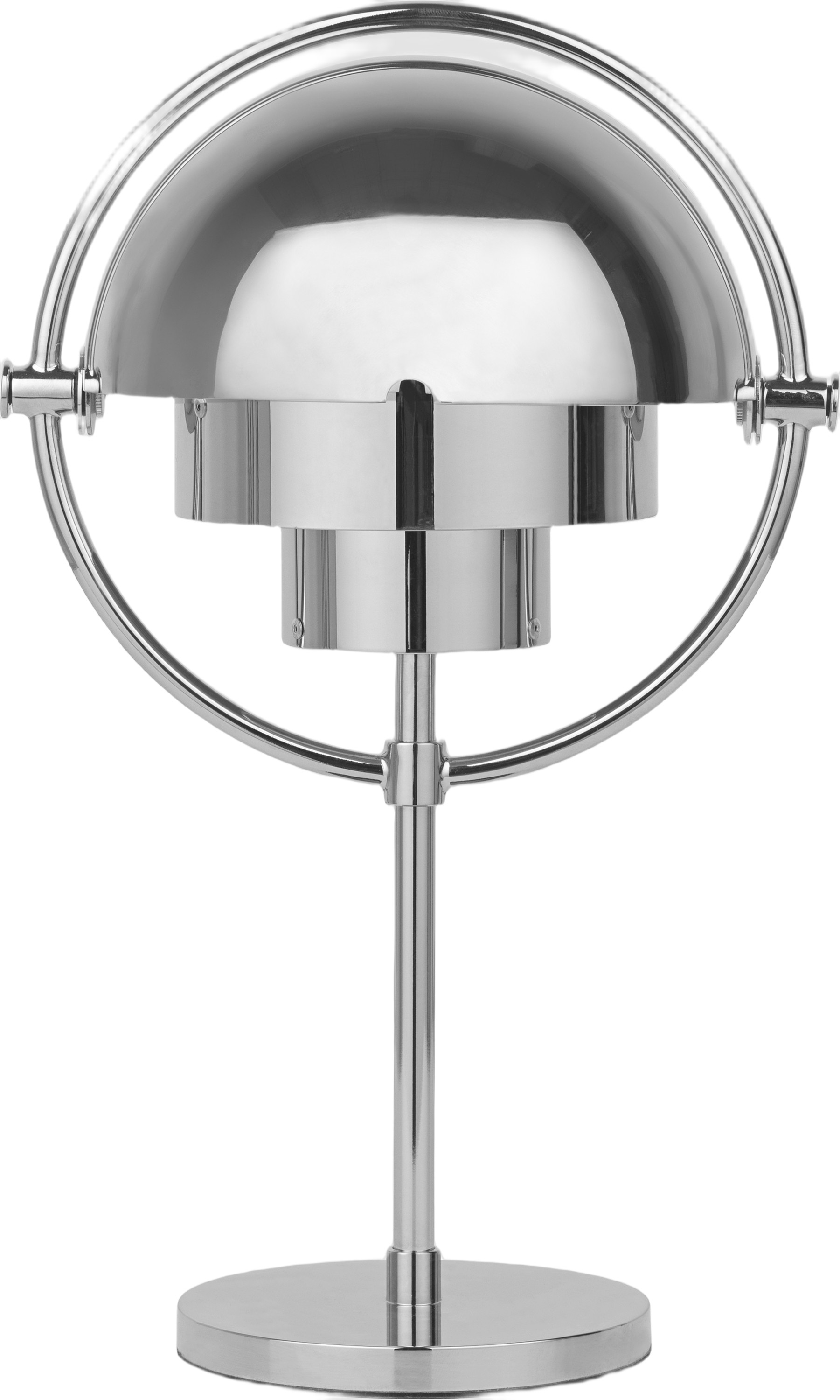 Multilite Portable Lamp, EU Base: Chrome, Shade: Chrome