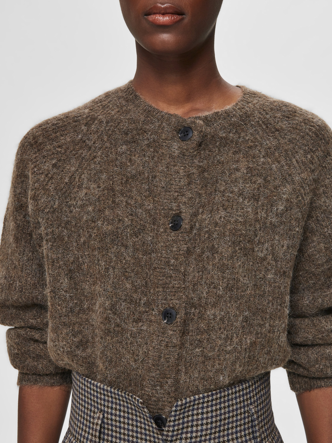 Slflulu LS Alpaca Blend Knit Short Cardigan Noos