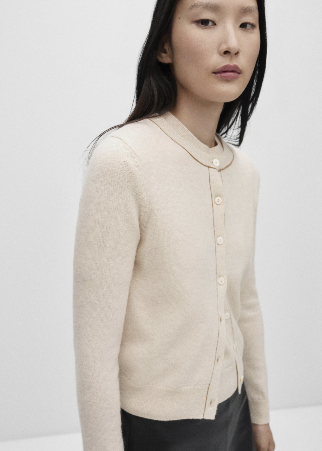 Cardigan 100 Wool Decorative Stitc