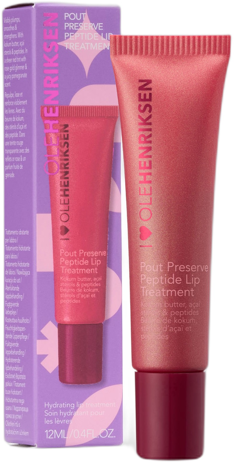 Ole Henriksen Pout Preserve Peptide Lip Treatment Fizz Glimmer 12 ml - Pomegranate (Limited Edition)