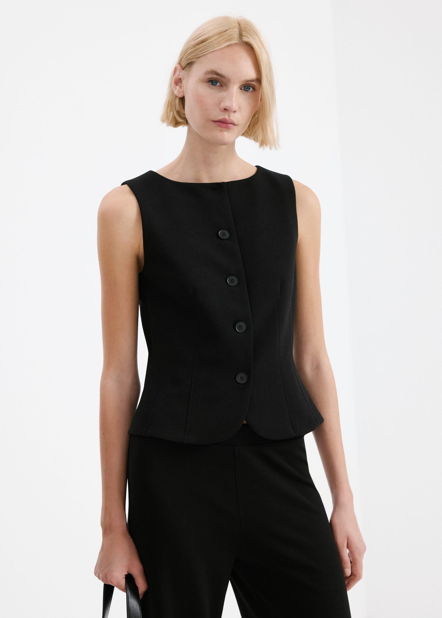 Suit Waistcoat With Buttons
