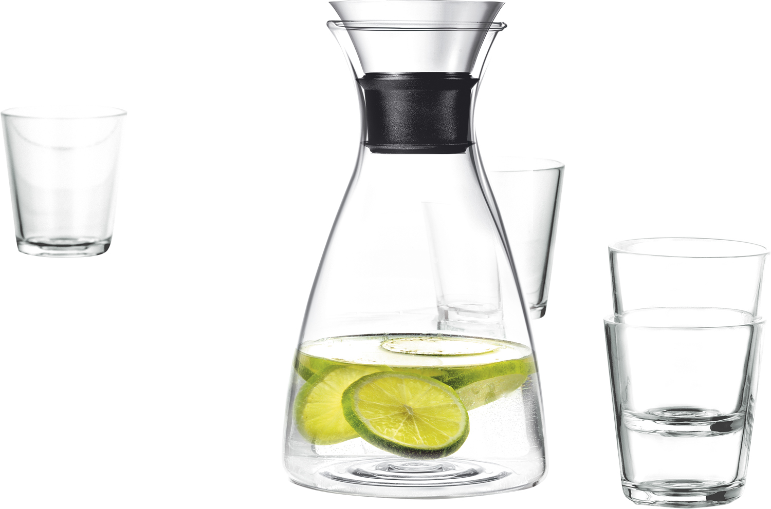Karaffel Drypfri 1,0 l. med 4