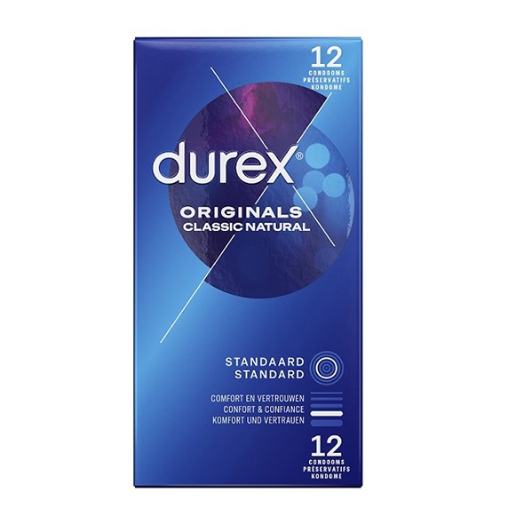 Durex Originals Classic Natural Condoms 12 pcs - Køb til DKK 139 - Spar 0%