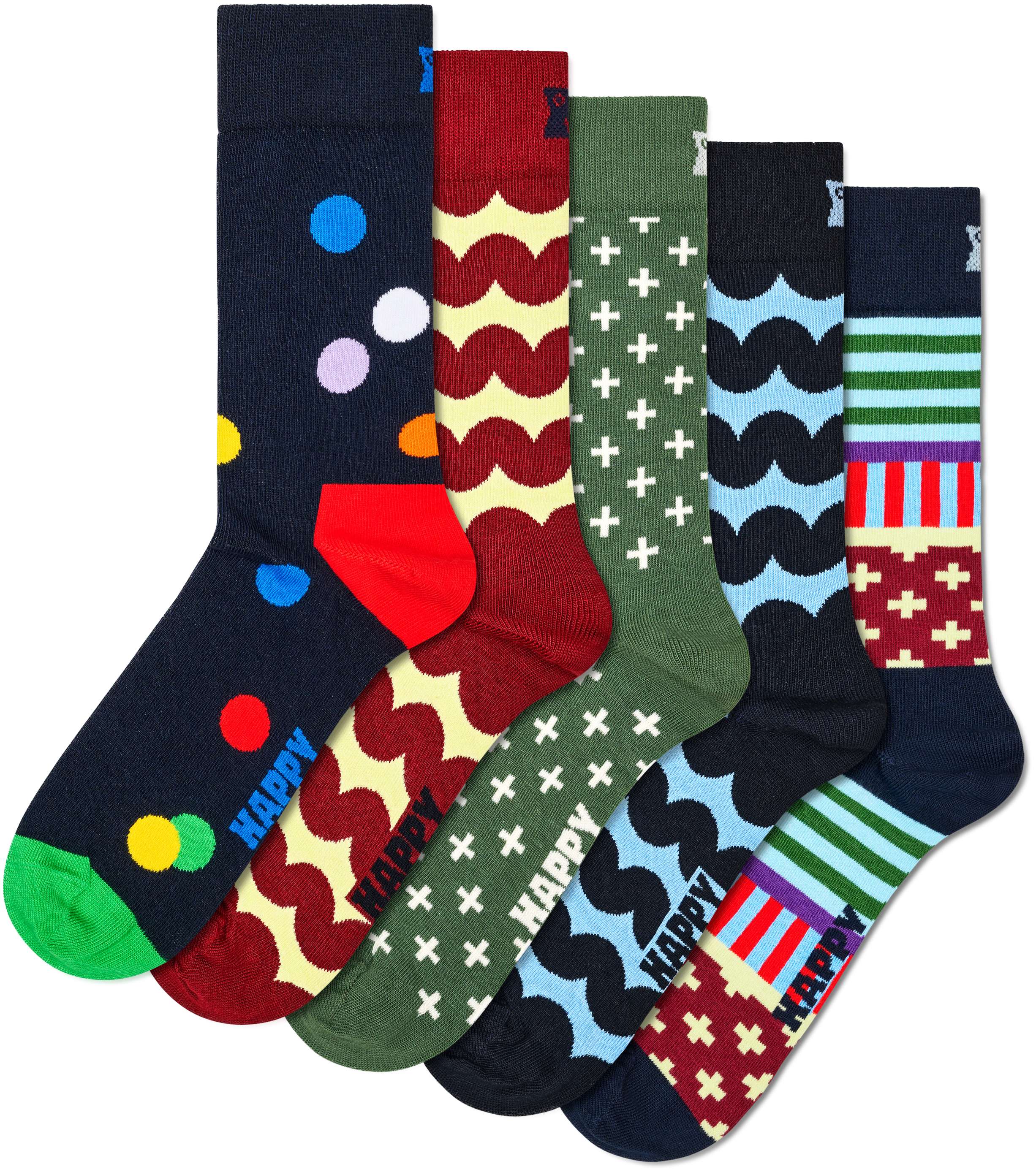 5pack Graphic Socks