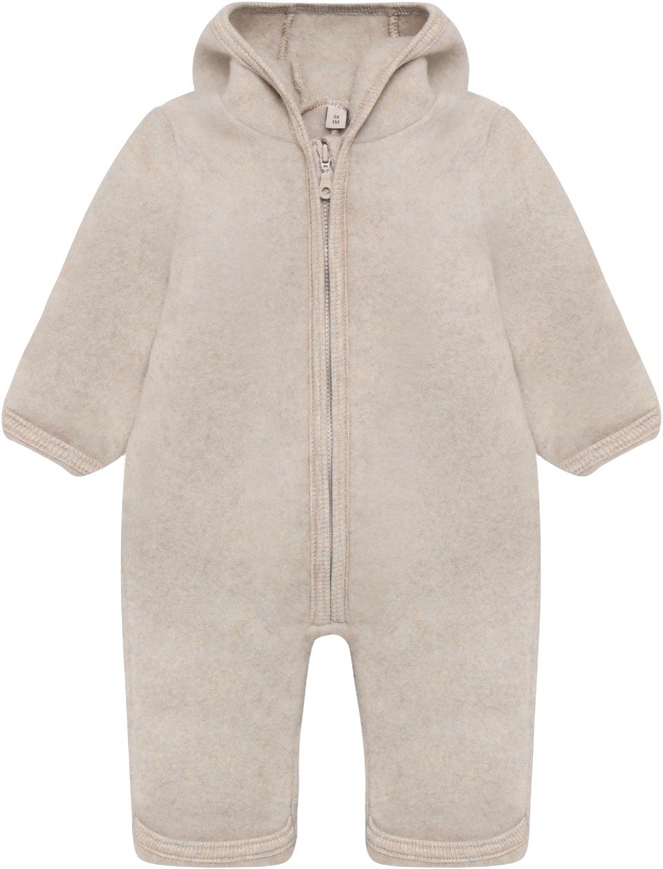 Pram Suit Ears Wool Fleece