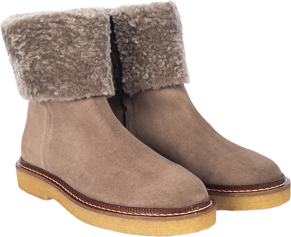 Ruskindsstøvle Med Blødt Lammeuldsf