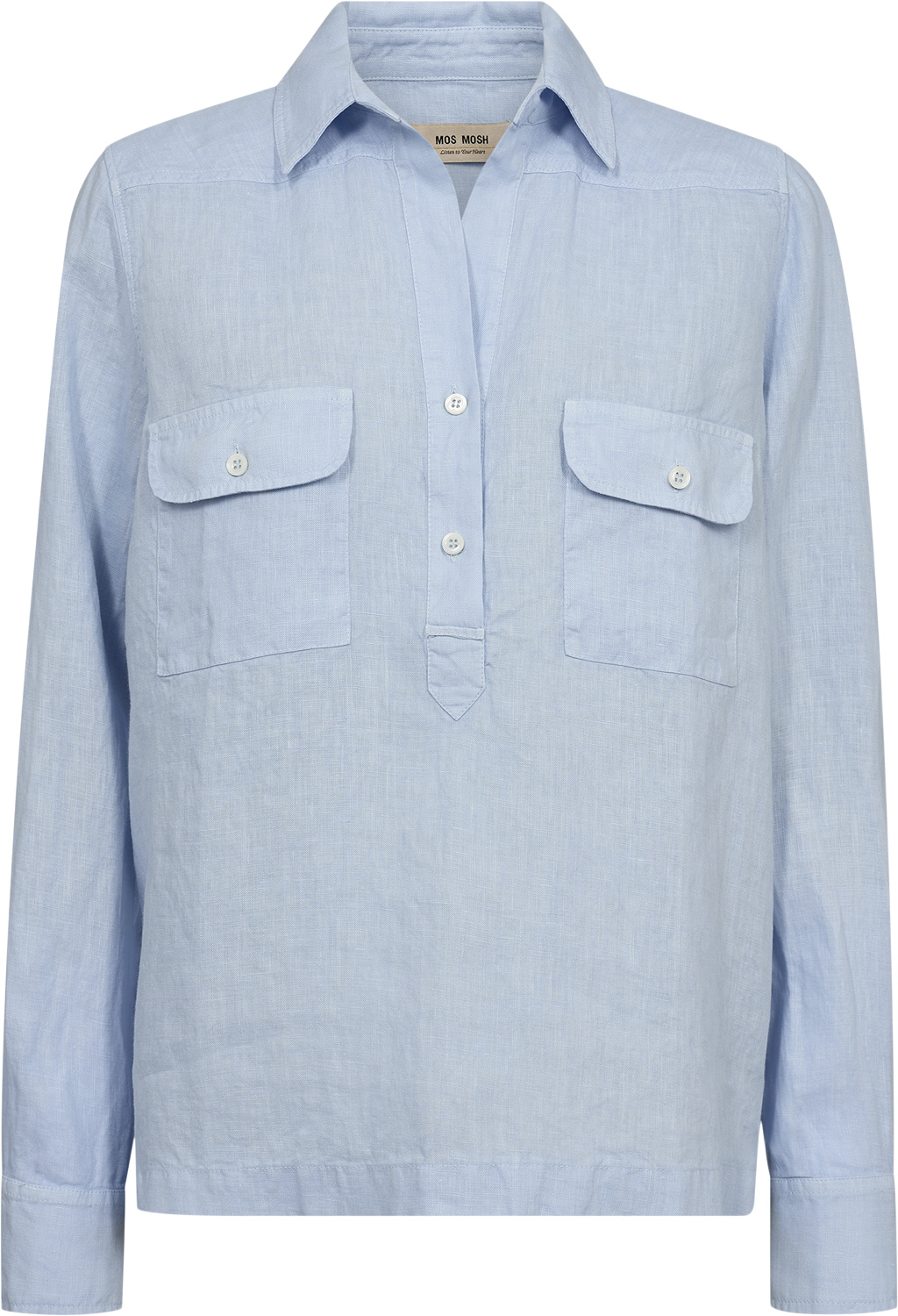 Mmenna Linen Pocket Blouse