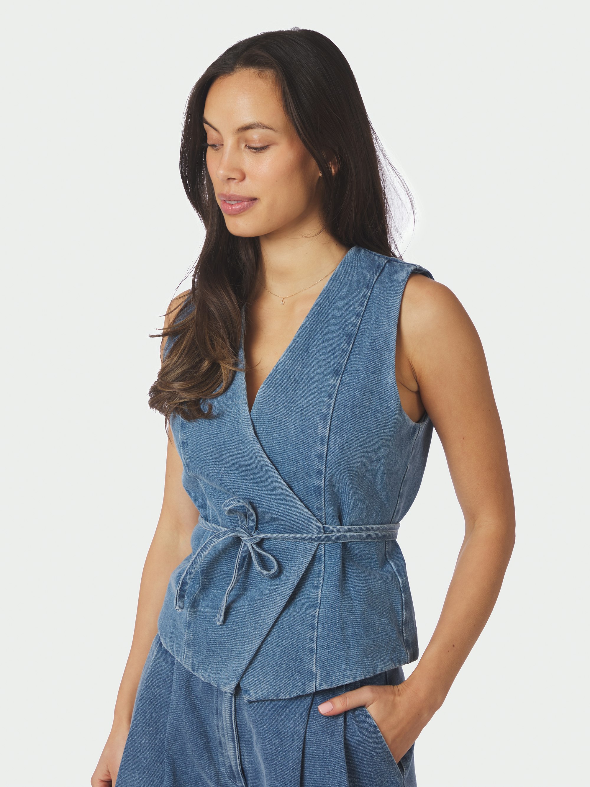 Samara Denim Waistcoat