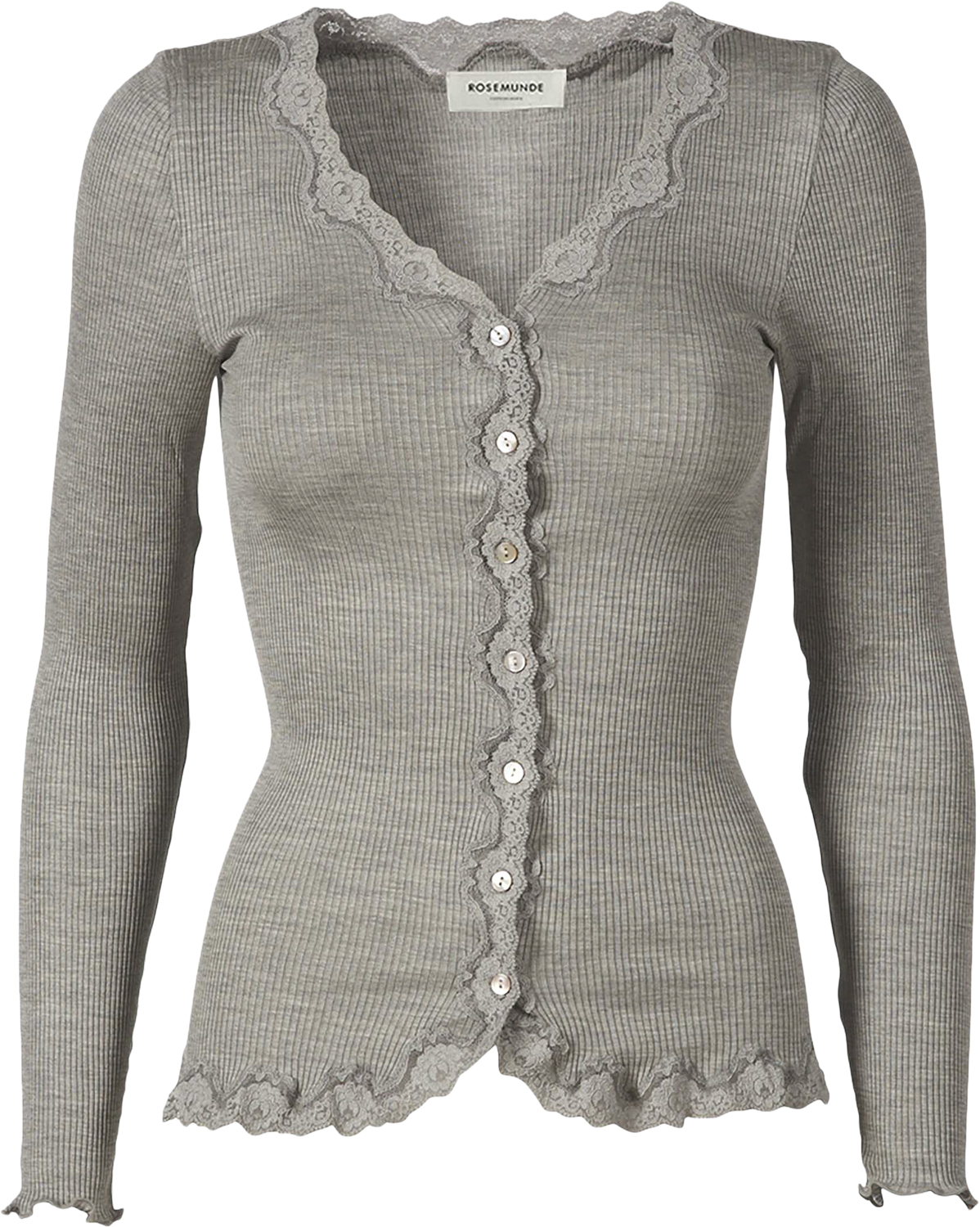 Silk Cardigan Regular Ls W/rev Vint