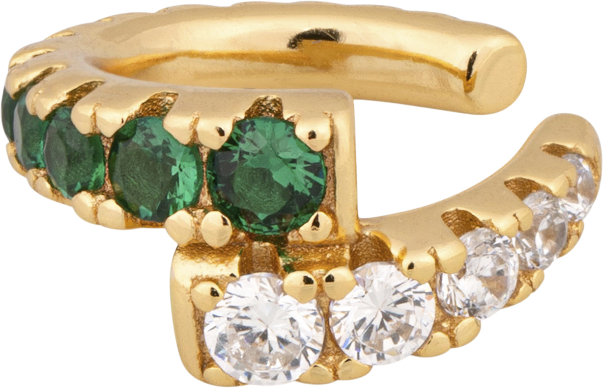 Elisa Cuff Emerald/white