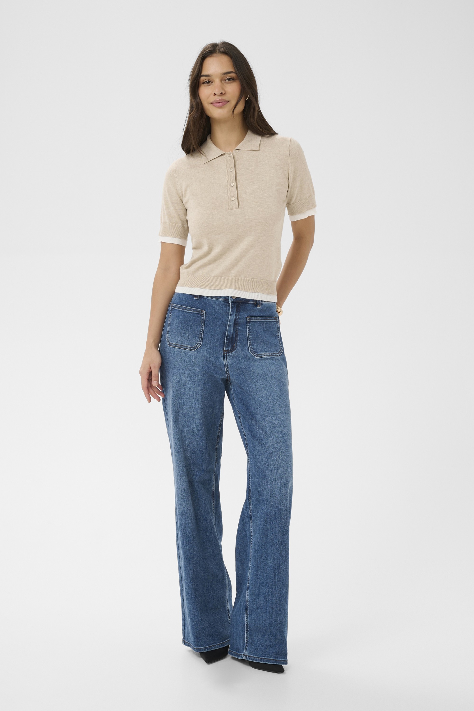 Kalizza Contrast Polo Knit