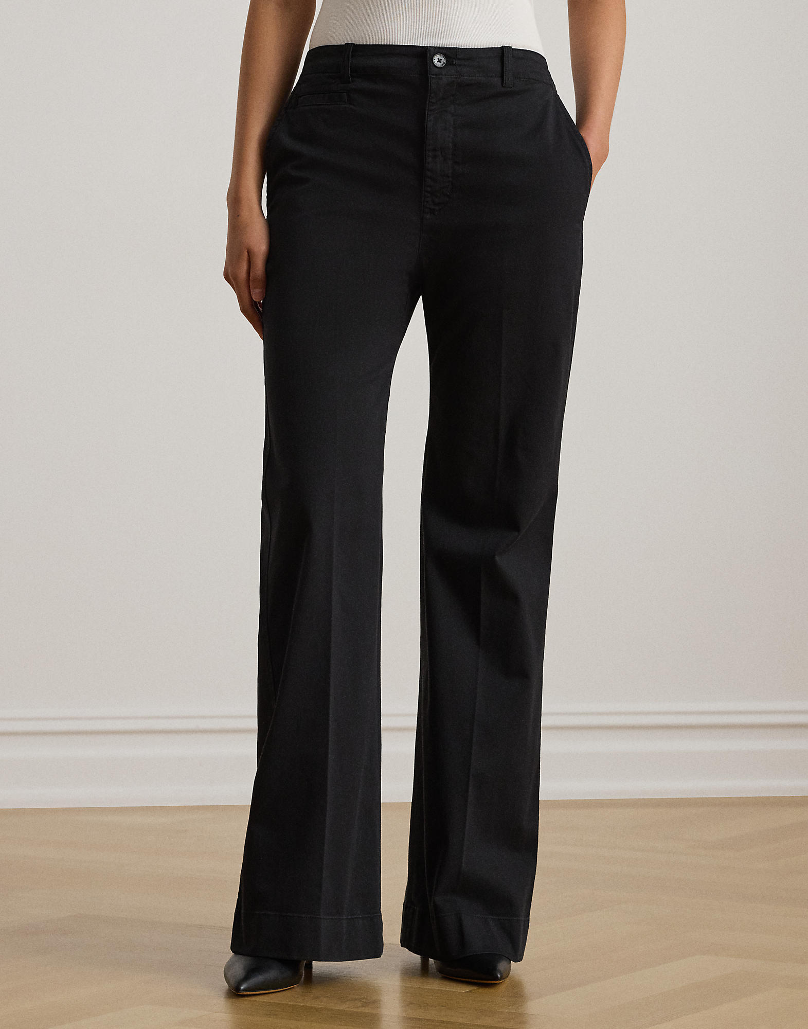 Stretch Cotton Chino Flare Pant