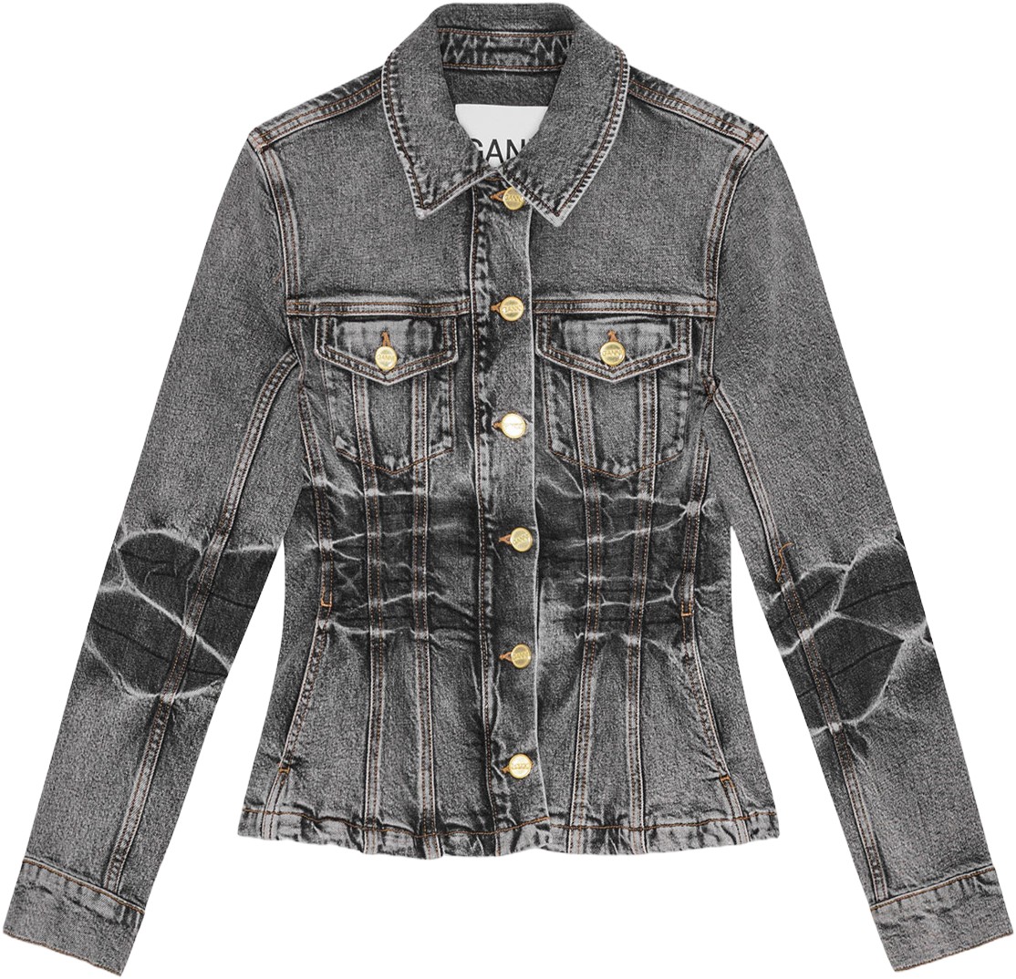 Stretch Future Denim Fitted Blazer