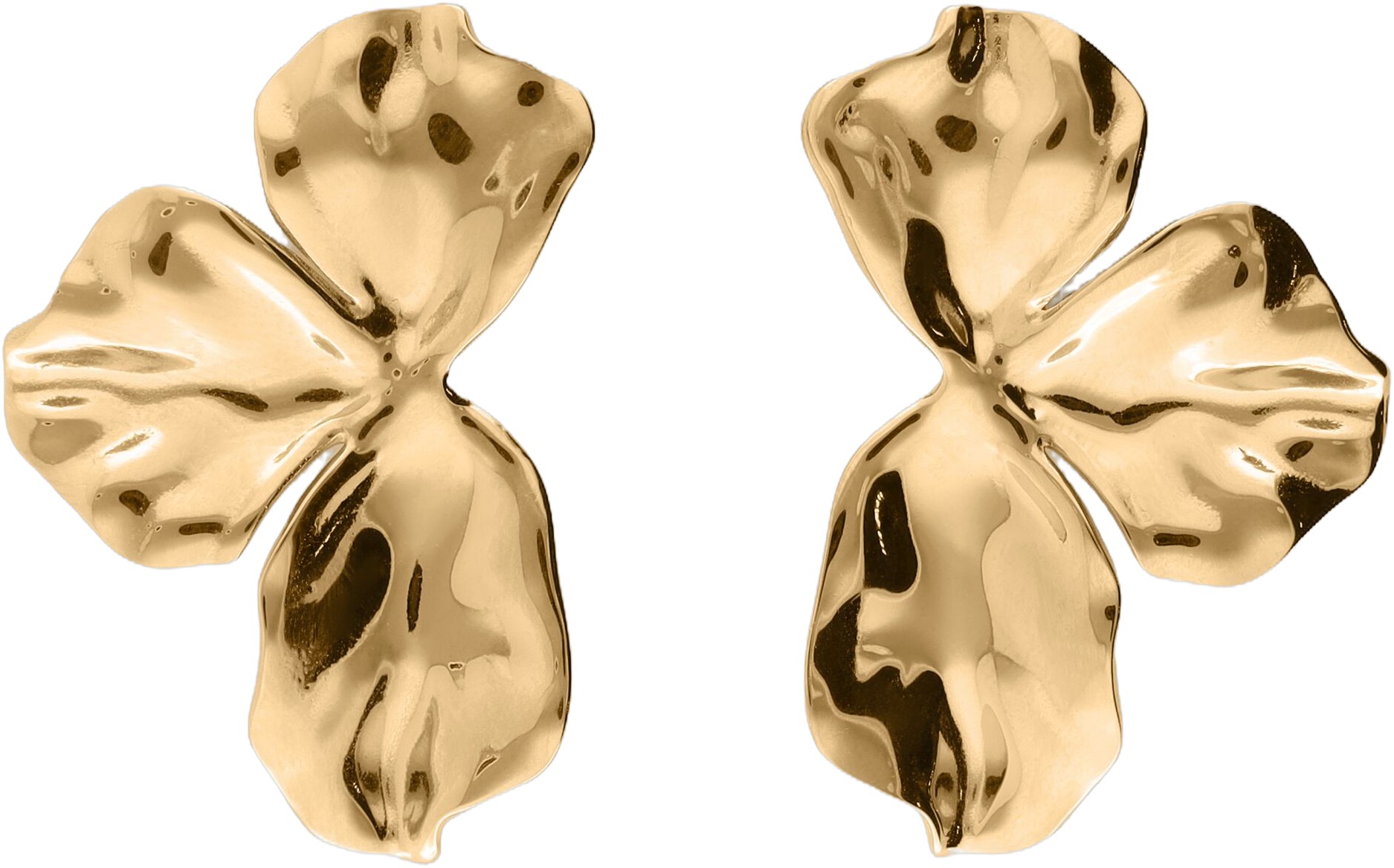 Earstud Half Flower