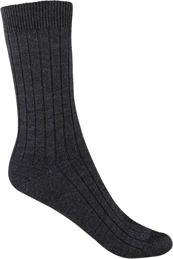 Mercerised Wool Socks Ribbed