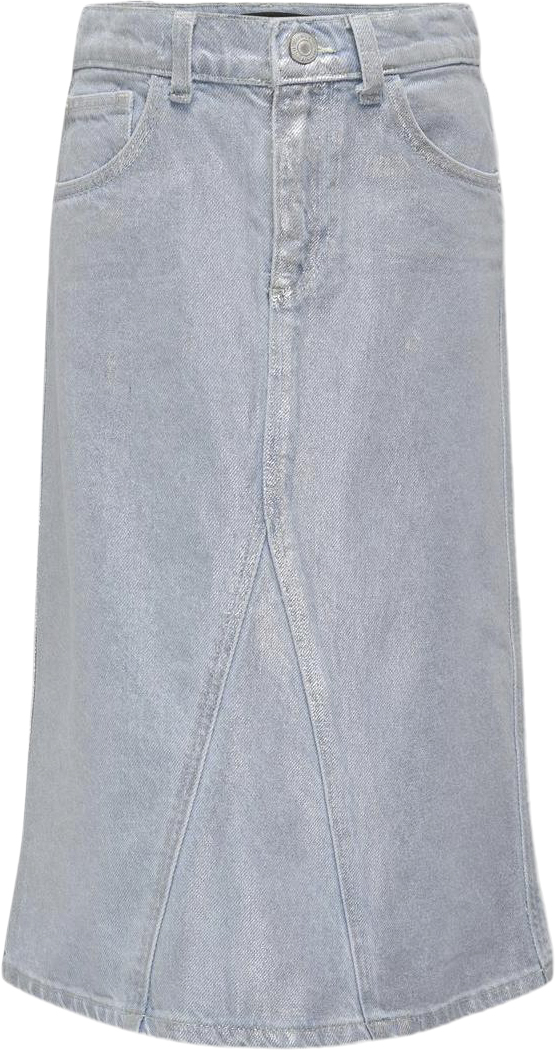 Kogcanal Maxi Skirt Silver Dnm Red