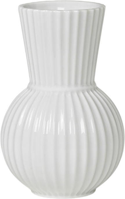 Lyngby Tura Vase H18 Hvid Porcelæn