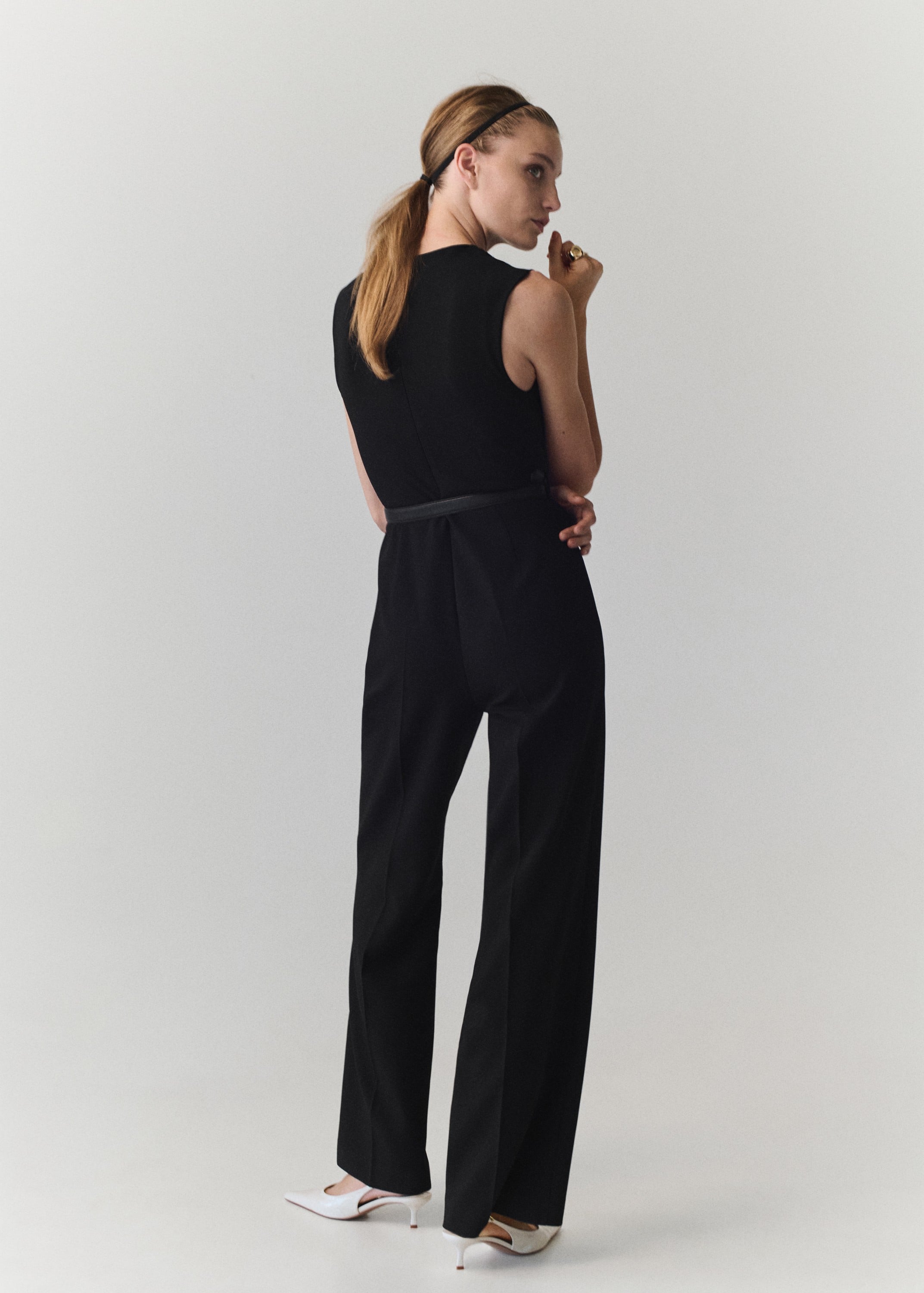 Straightfit Jumpsuit With Belt