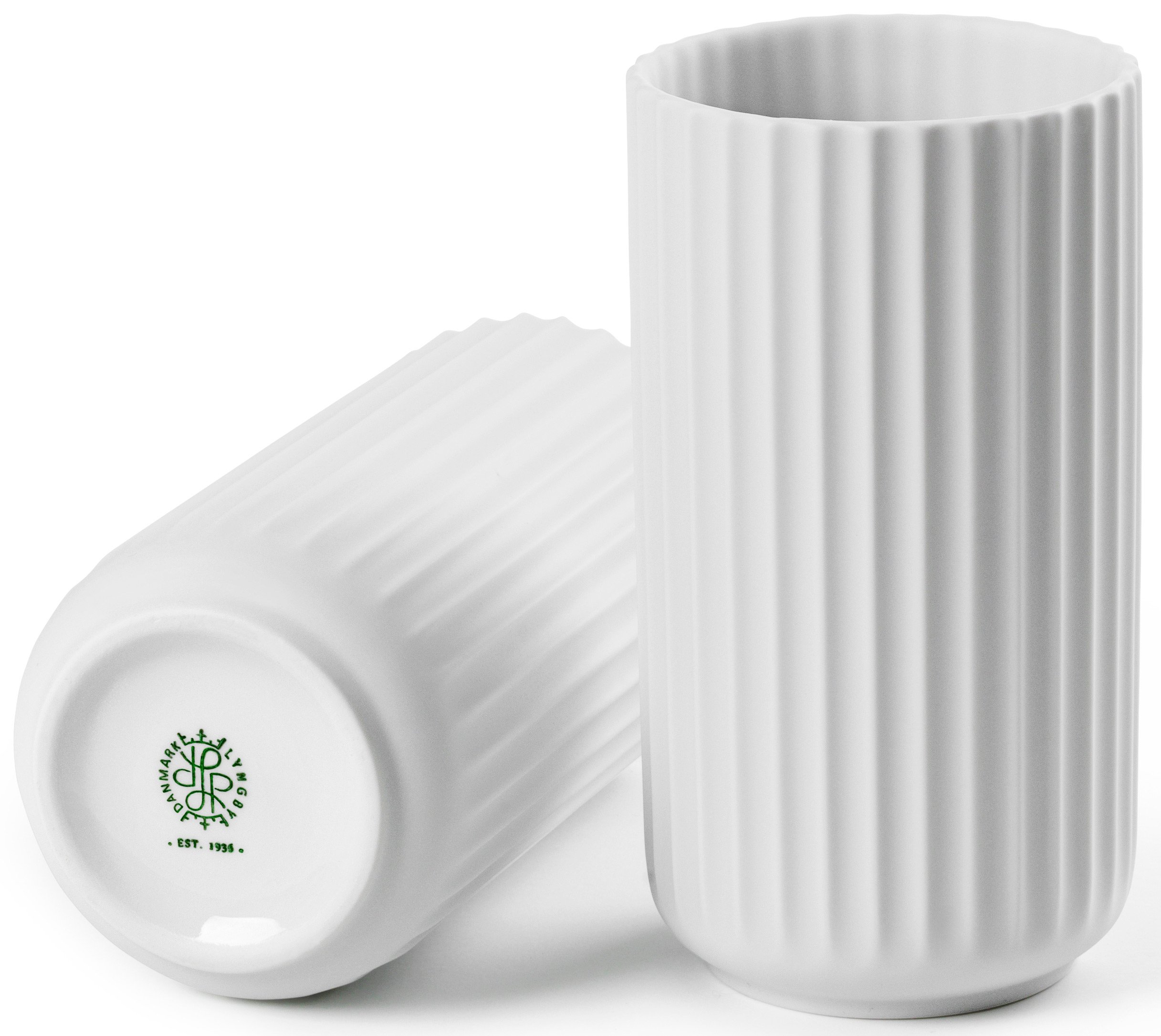 Lyngbyvasen mat Hvid