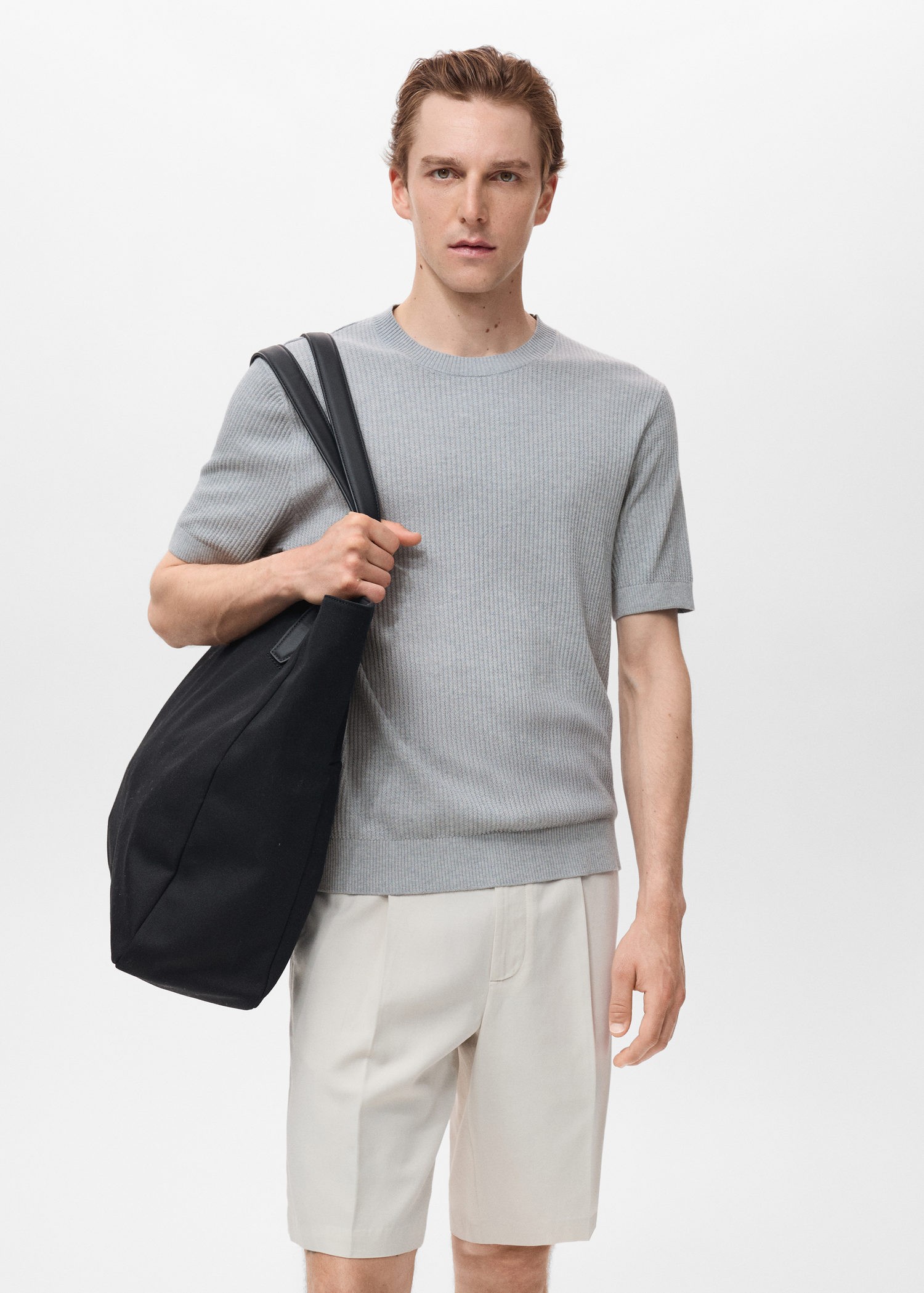 Ribbed Knit Tshirt