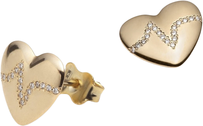 Heartbeat Earrings Large
