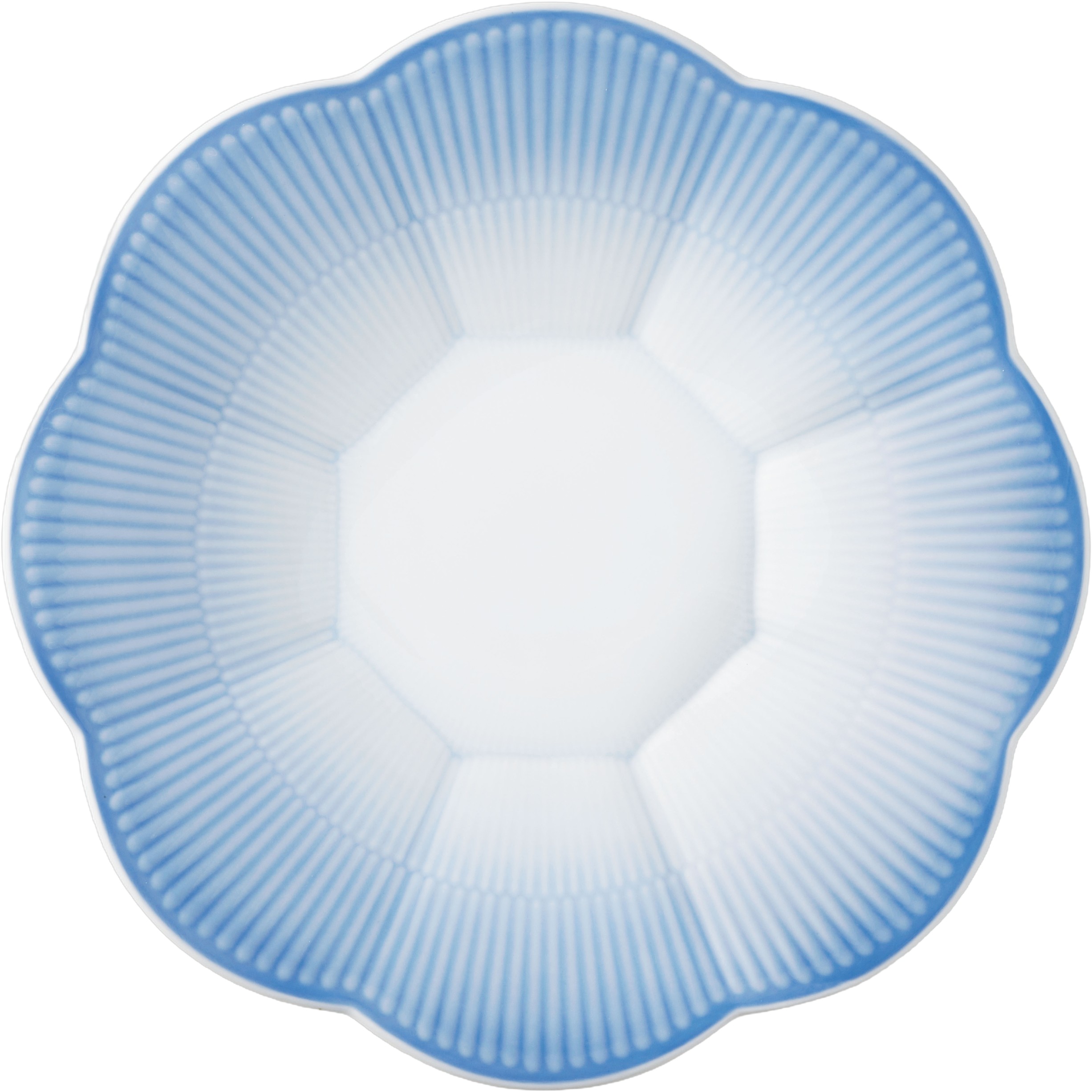 Iris dyb Tallerken, bl&aring;, 25 cm