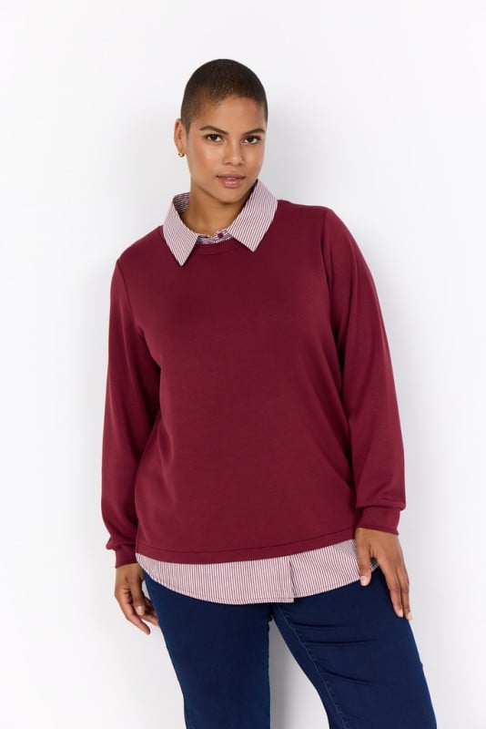 Curvy Wasabina 63 Sweatshirt Bordeaux
