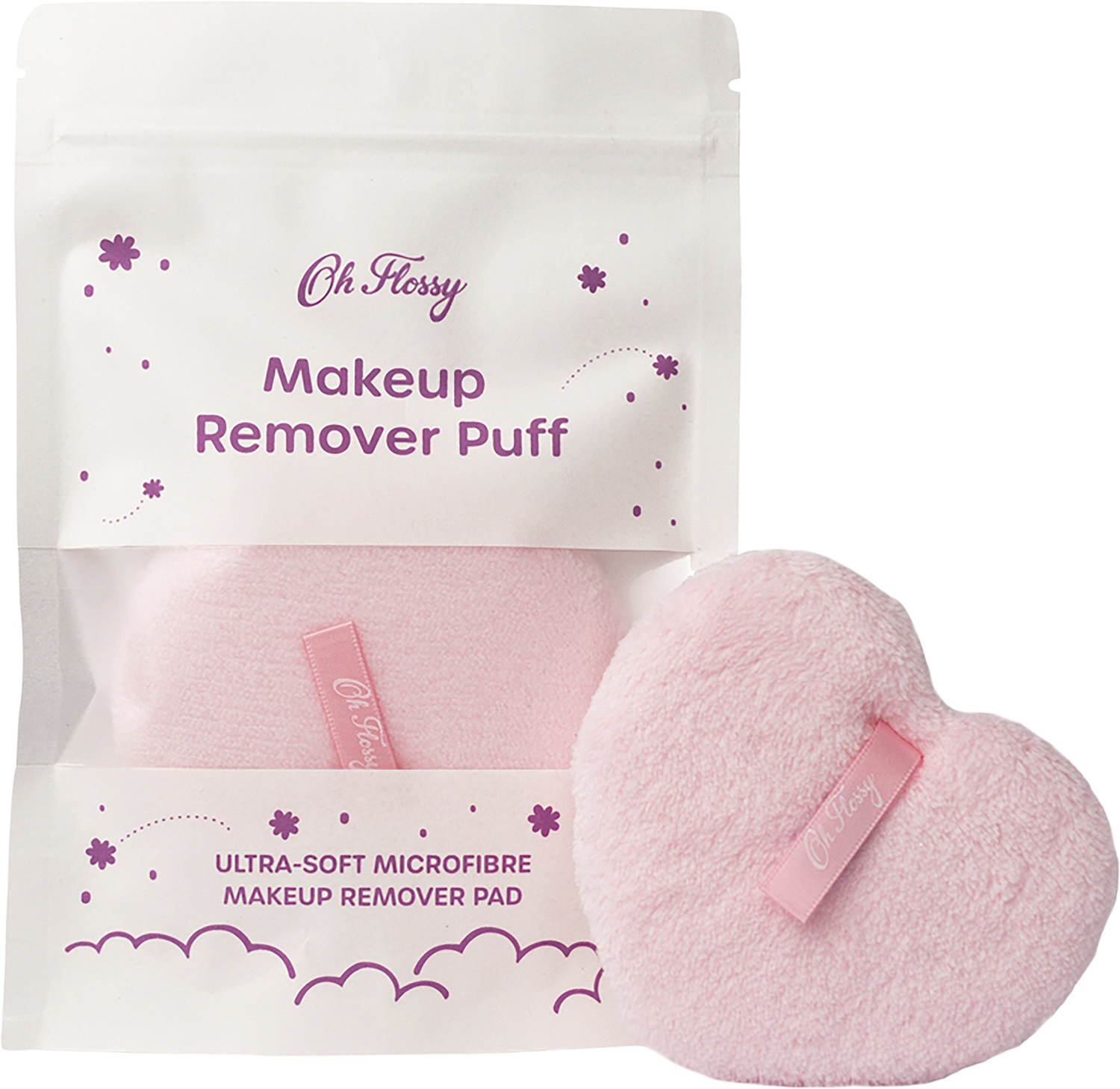 Oh Flossy Make-up Fjerner - Bomuldshjerte