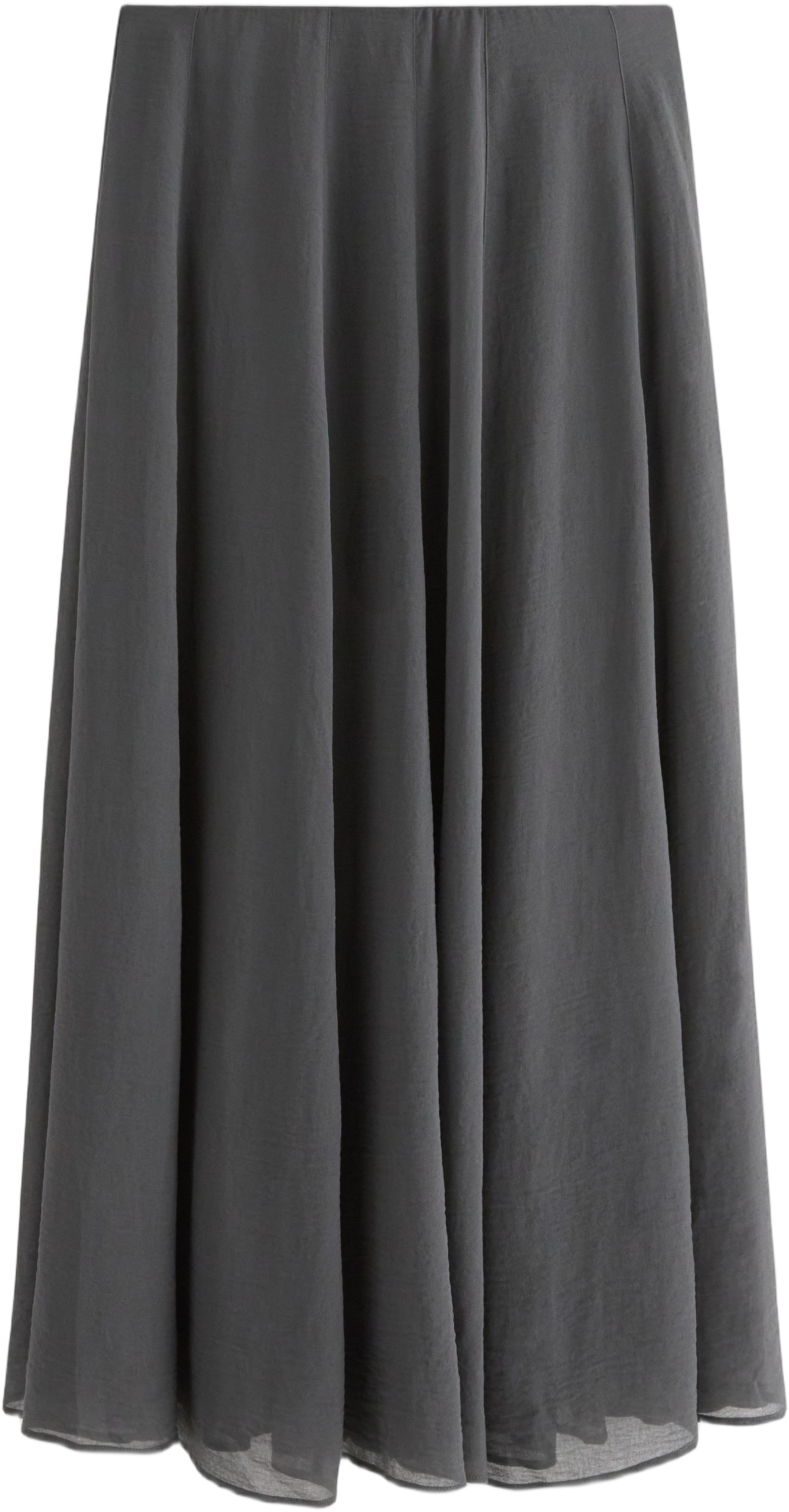 Voluminös Maxikjol i Chiffong med r