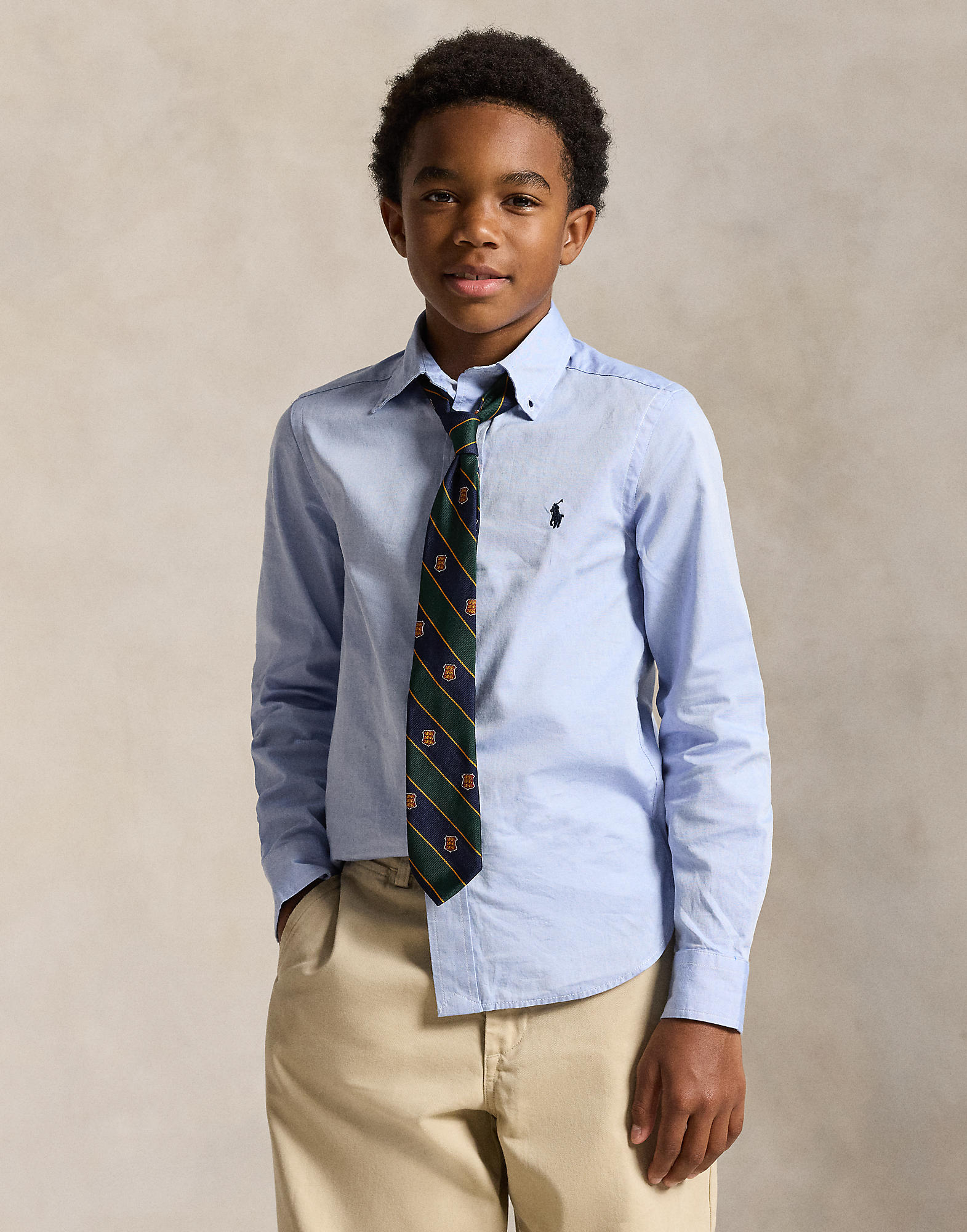 Slim Fit Cotton Oxford Shirt Kids