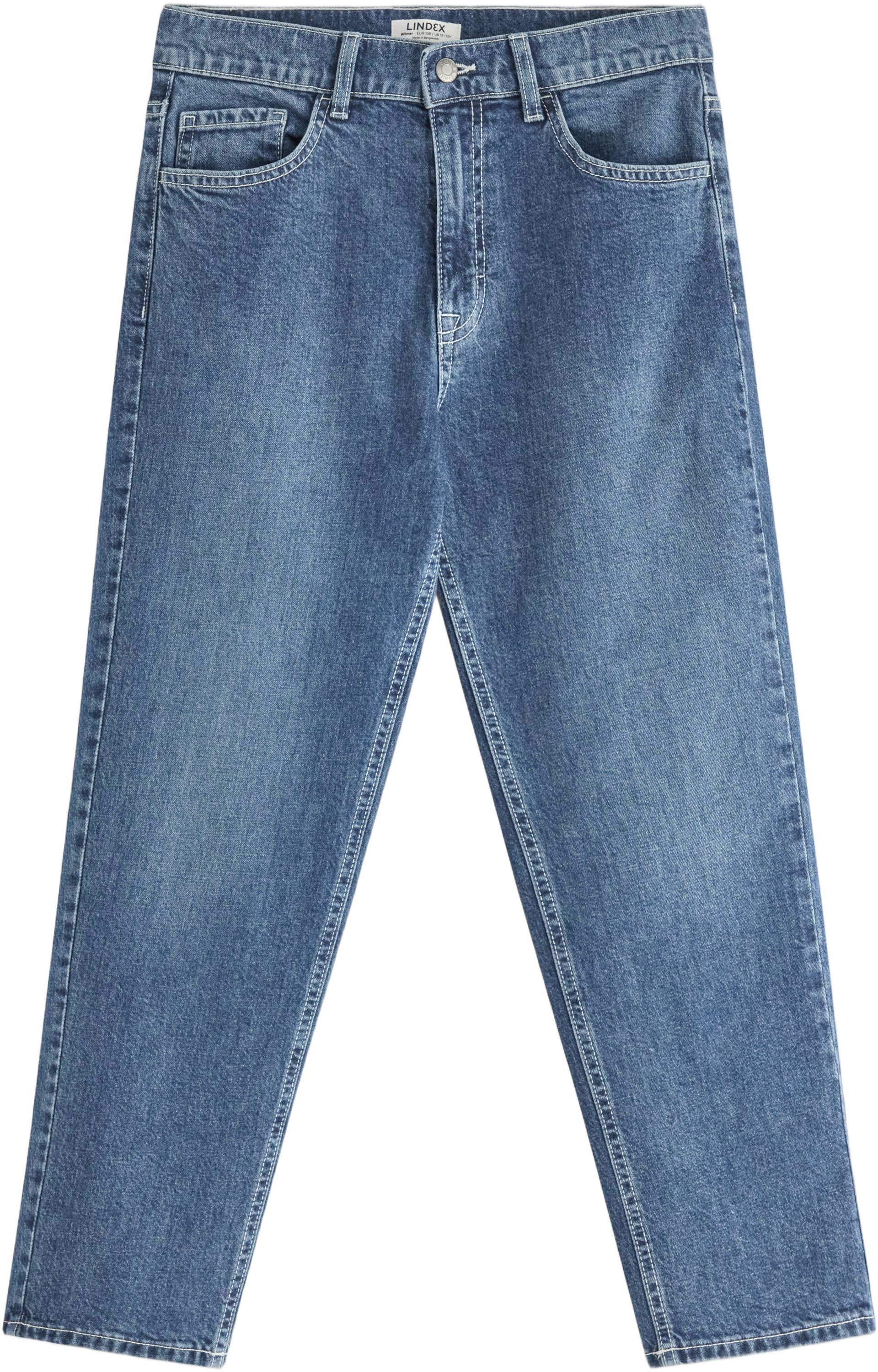 Jeans i Bomullsdenim med Stretch, n