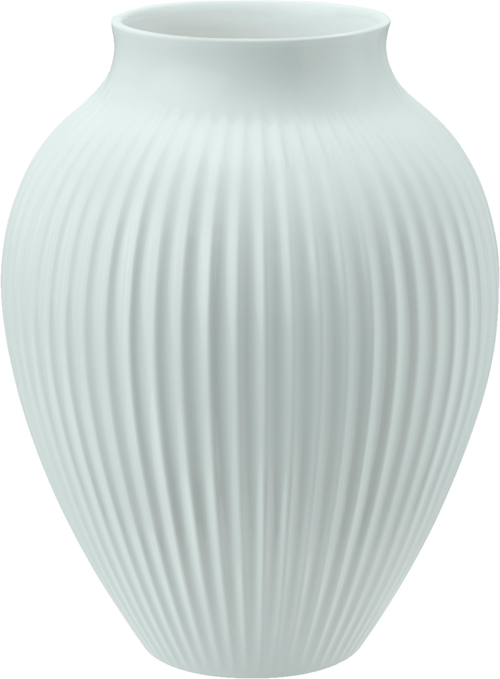 Knabstrup Vase H 20 cm Ripple mat ice Blue