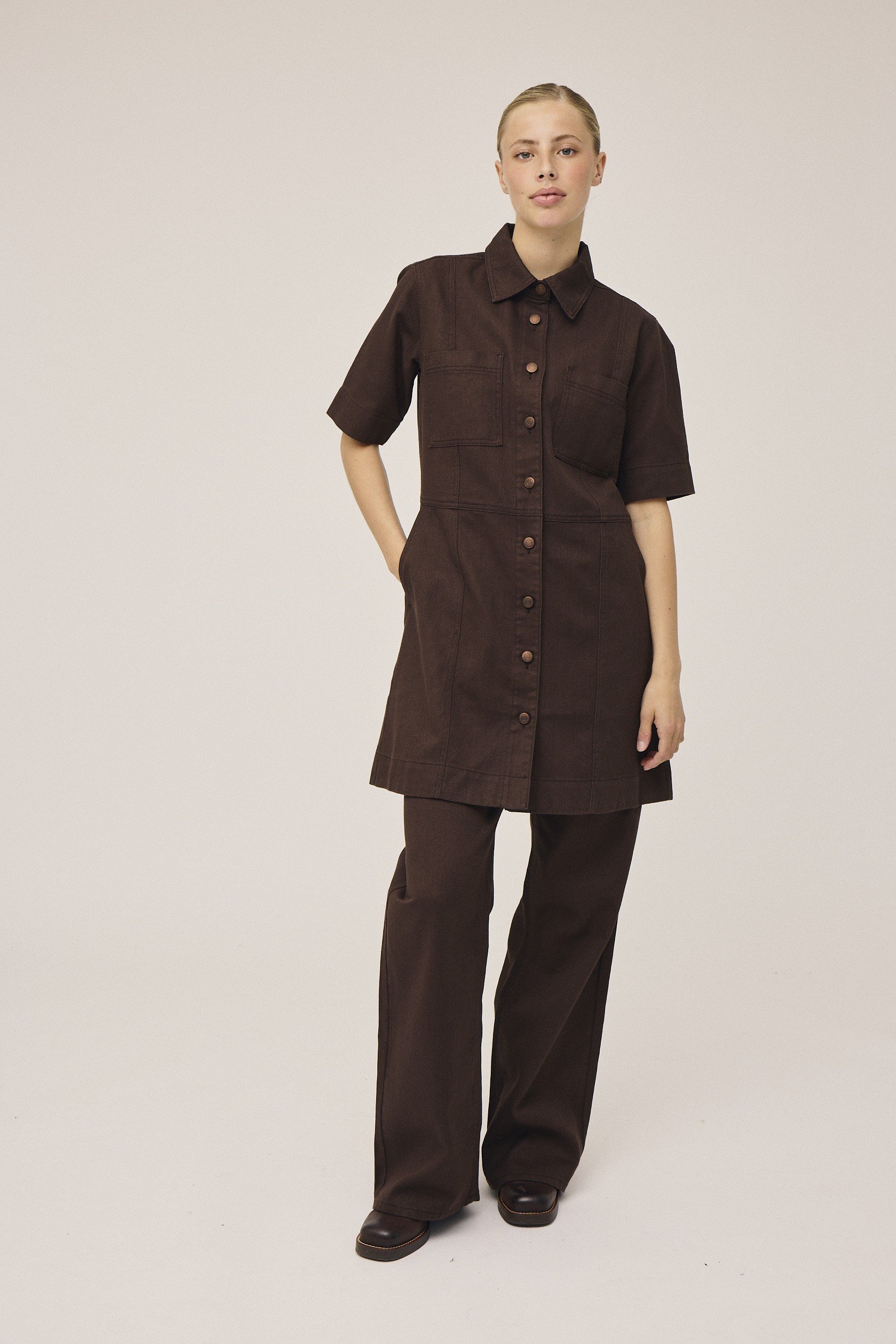 Emma 5 Denimkjole 100% Økologisk Bomuld Gots