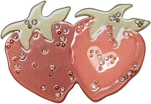 Baia Brooch Cranberry