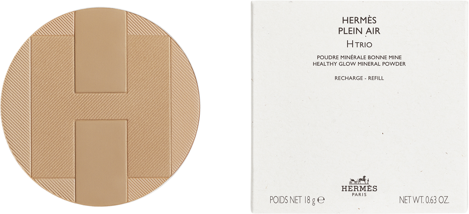Hermès Plein Air, H Trio Healthy Glow Mineral Powder Refill, Atlas