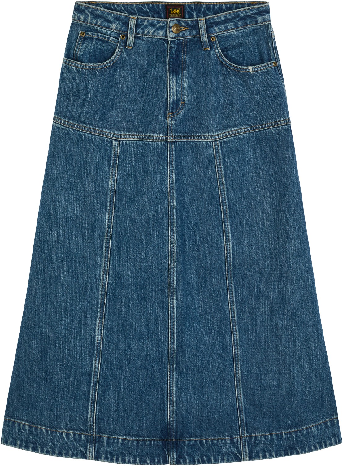Seamed Midi Skirt