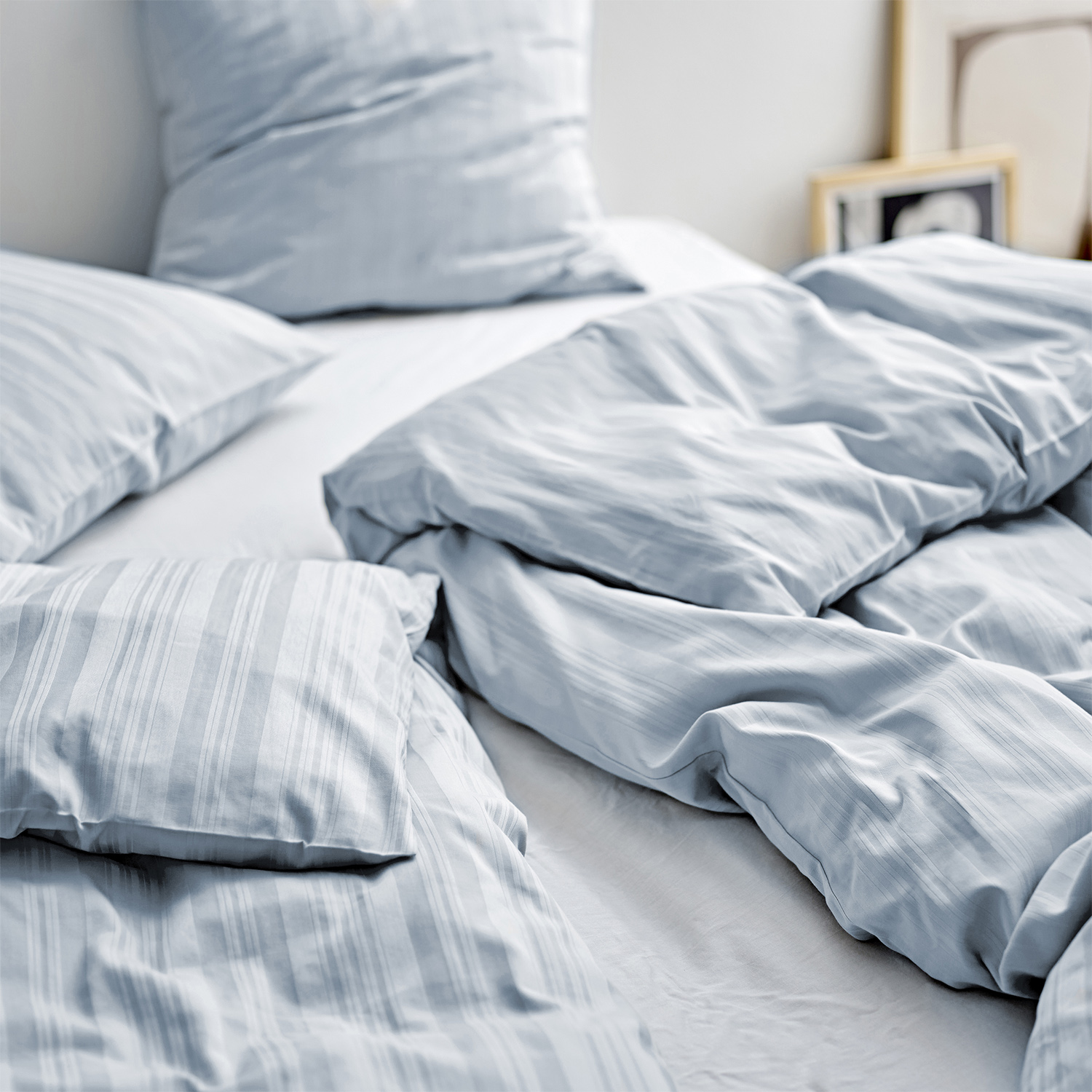 Sengetøj 200×220 Noble Linen Blue