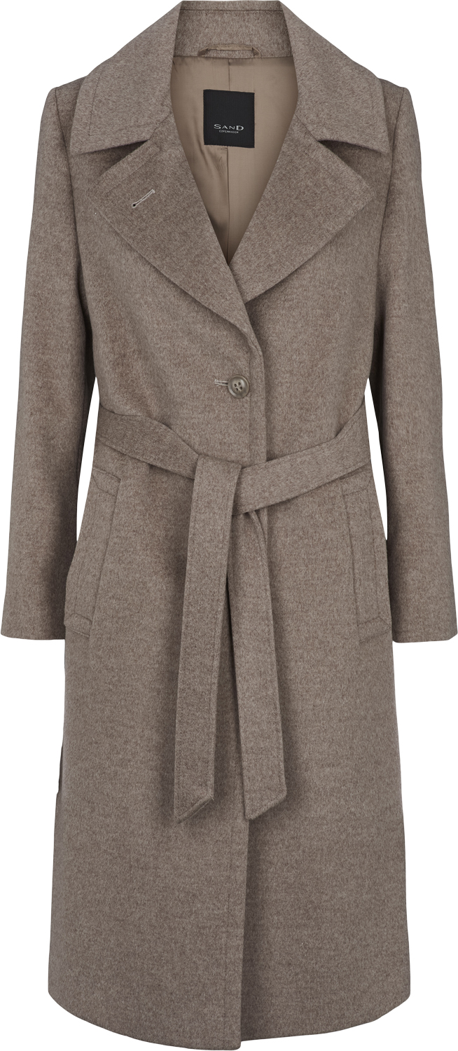 Cashmere Coat W Clareta Belt Midi