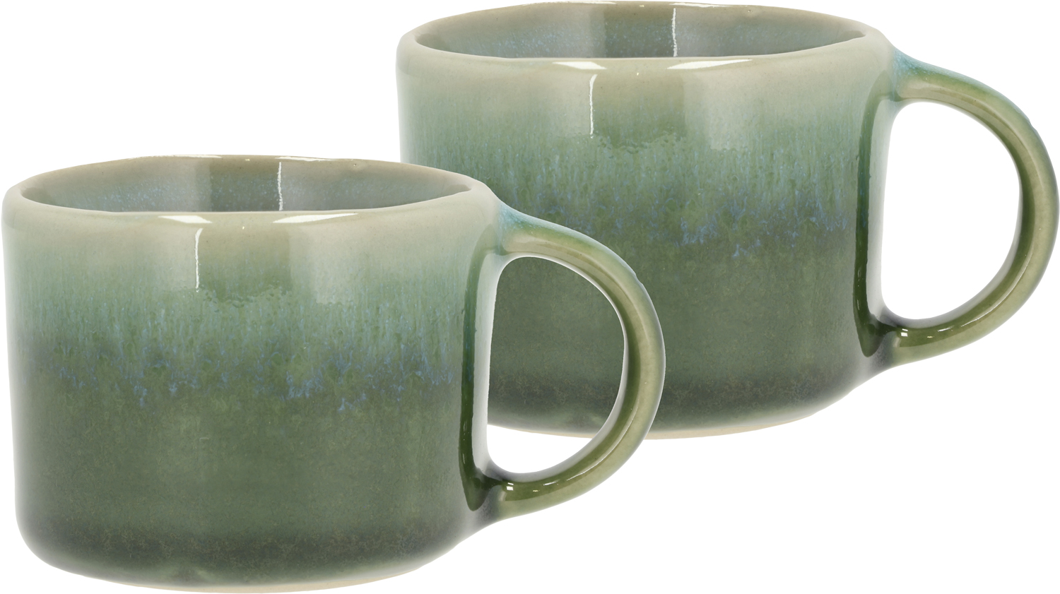 Espressokop Styles 0,08 Liter 2 stk. Grøn/blå Stentøj