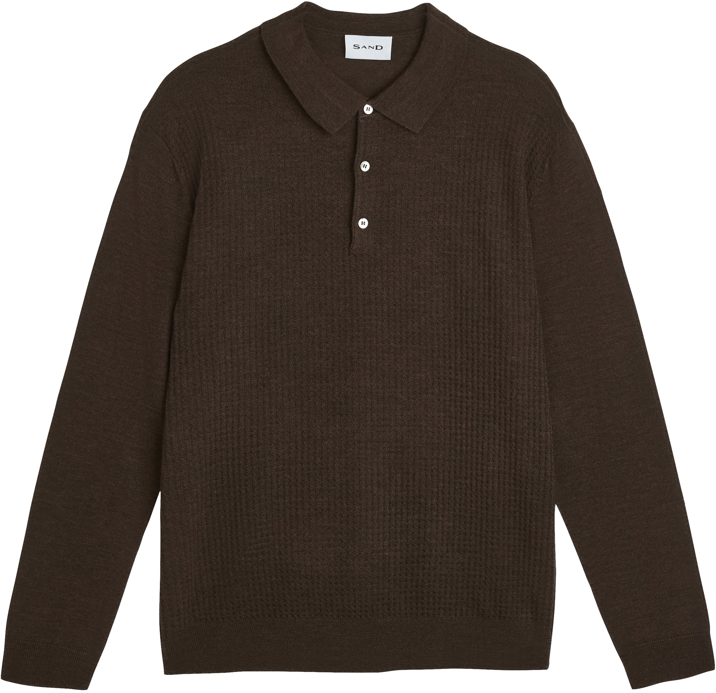 Merino 14 Retro Polo LS