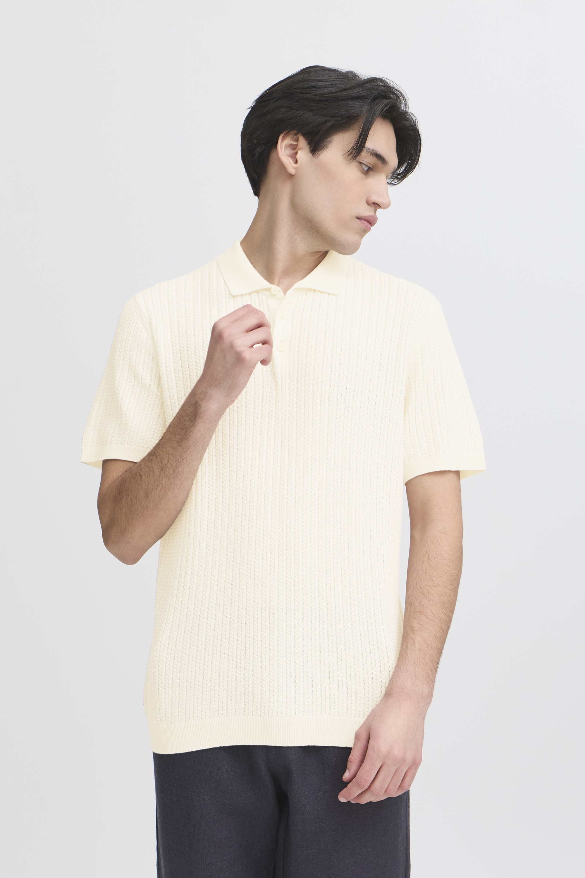 Cfkarl Structured Knit Polo
